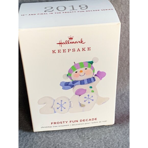 Hallmark Ornament Frosty Fun Decade #10 in Series 2019 Snowman - Picture 3 of 8